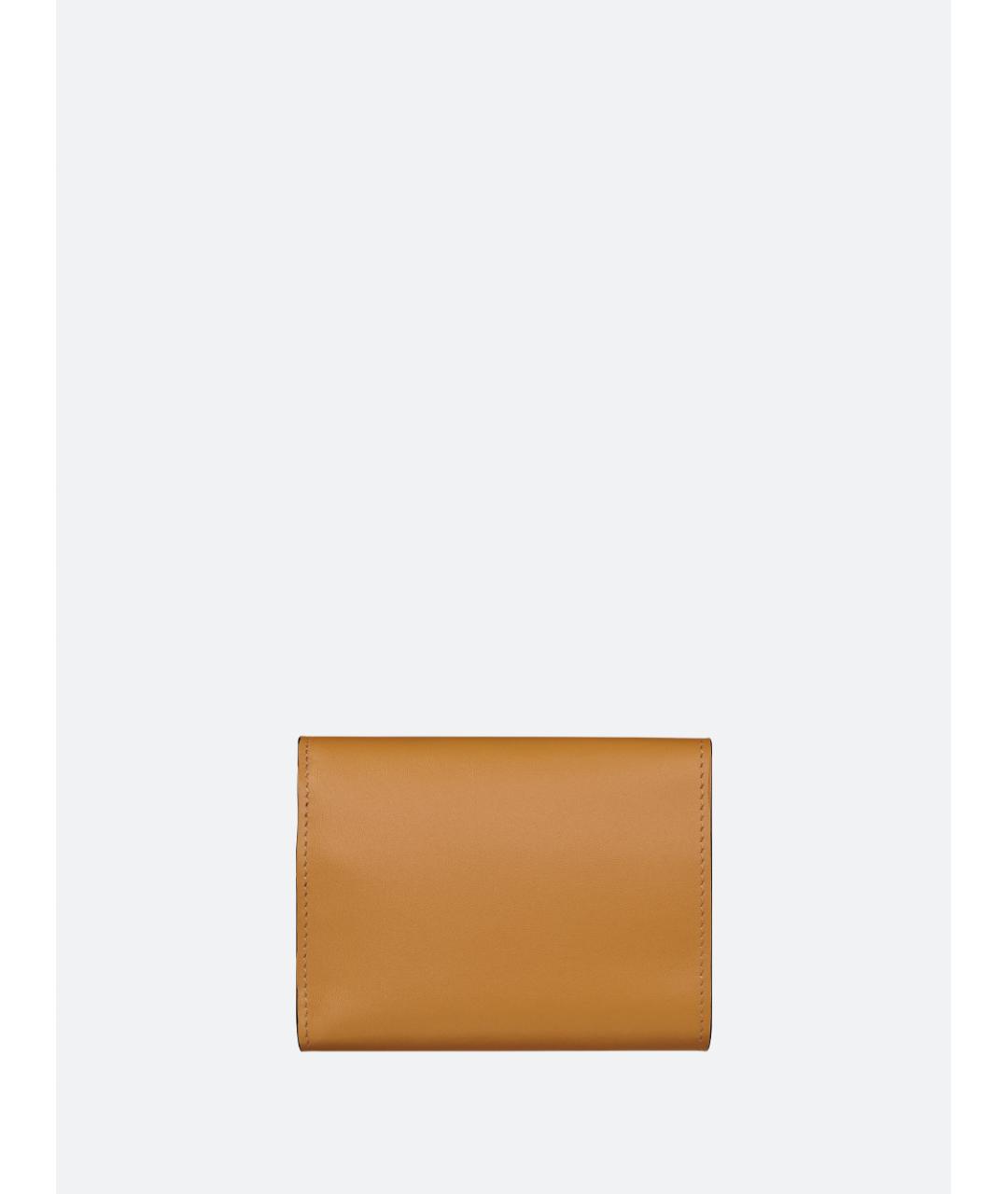 LONGCHAMP Горчичный кожаный кошелек, фото 2