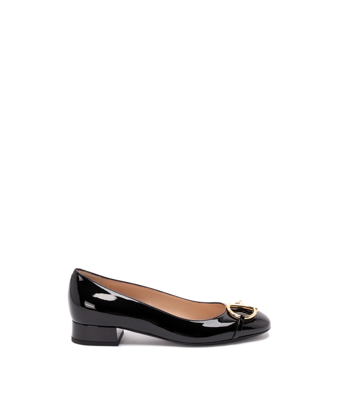 GUCCI Черные туфли из лакированной кожи, фото 1