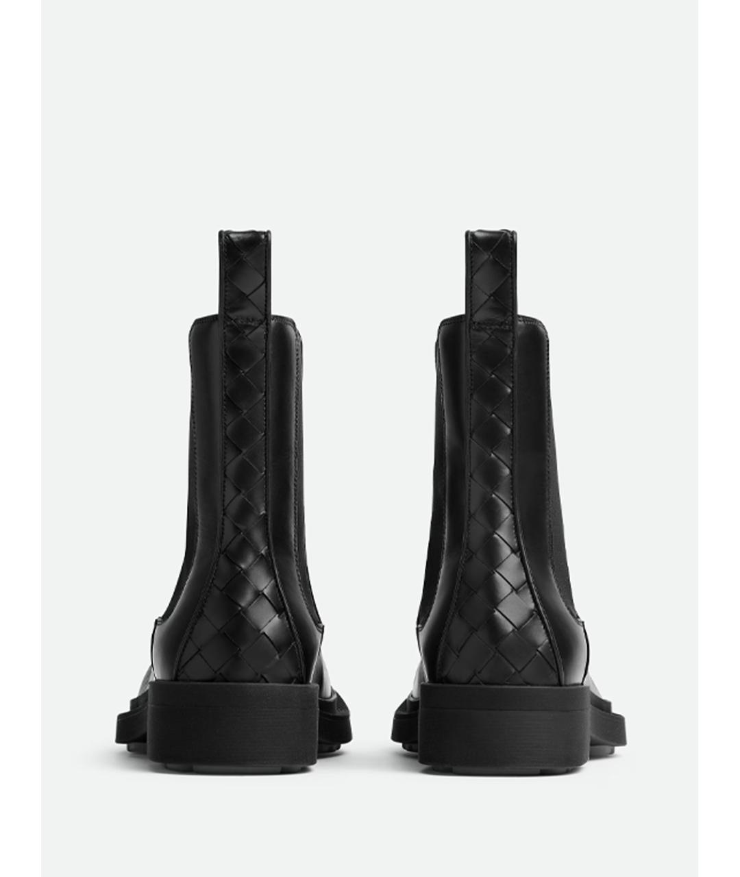 BOTTEGA VENETA Черные кожаные ботинки, фото 3