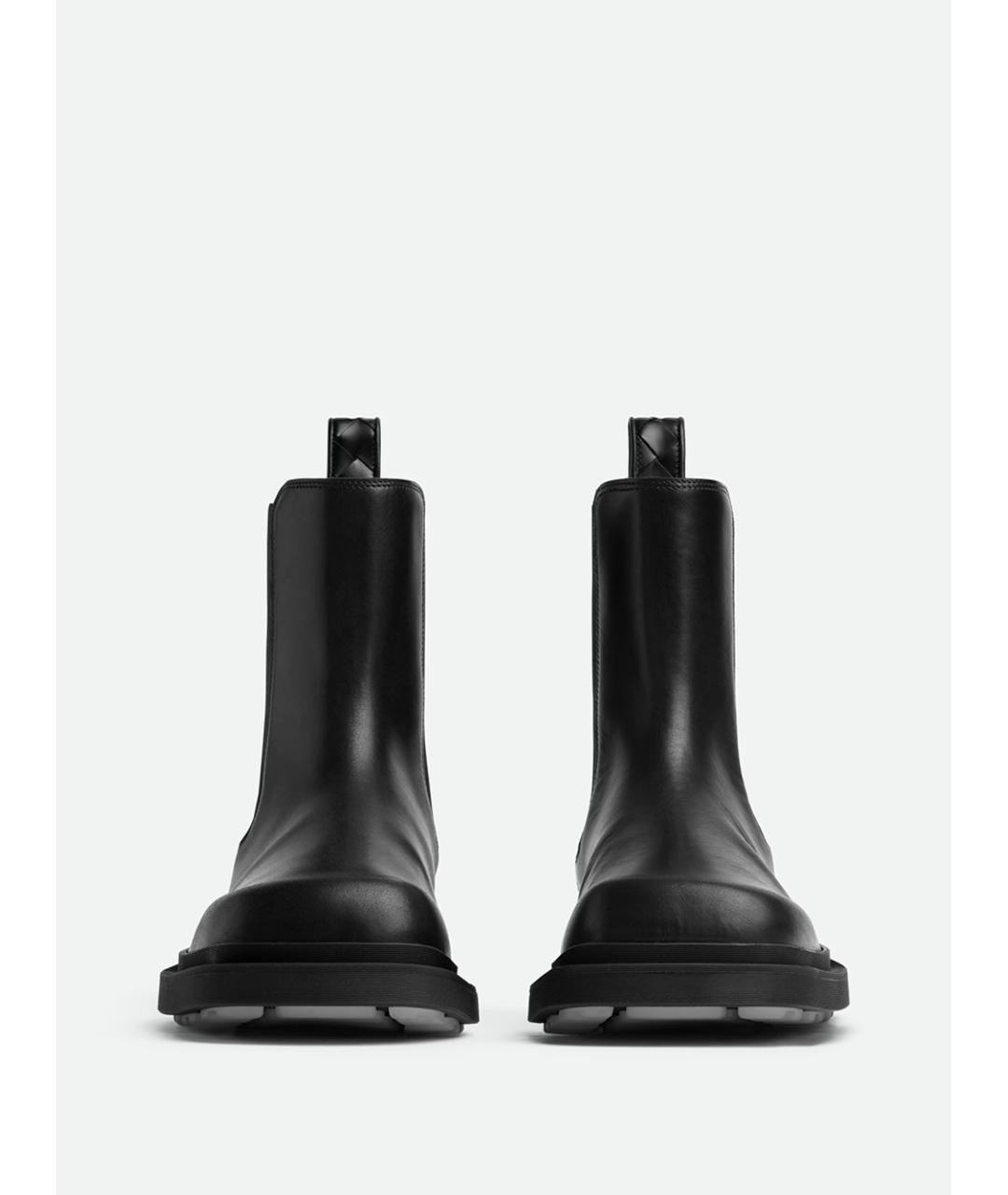 BOTTEGA VENETA Черные кожаные ботинки, фото 2