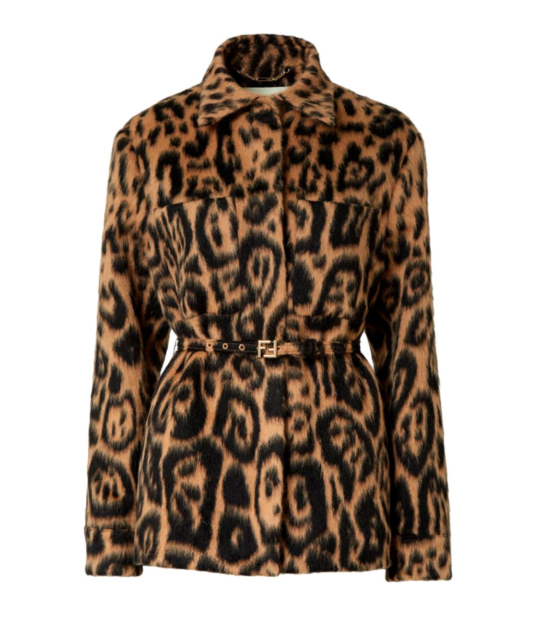 FENDI Мульти шерстяное пальто, фото 1