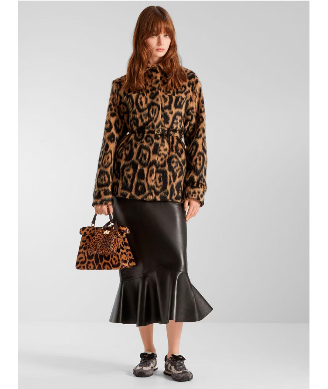 FENDI Мульти шерстяное пальто, фото 4