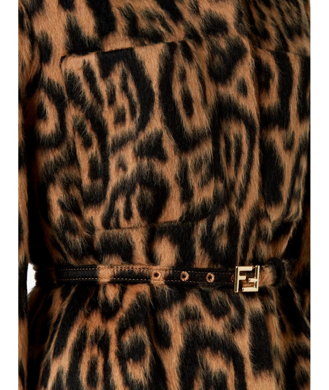 FENDI Мульти шерстяное пальто, фото 3