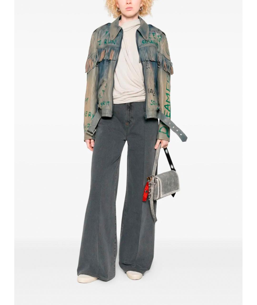 GOLDEN GOOSE DELUXE BRAND Мульти кожаная куртка, фото 2