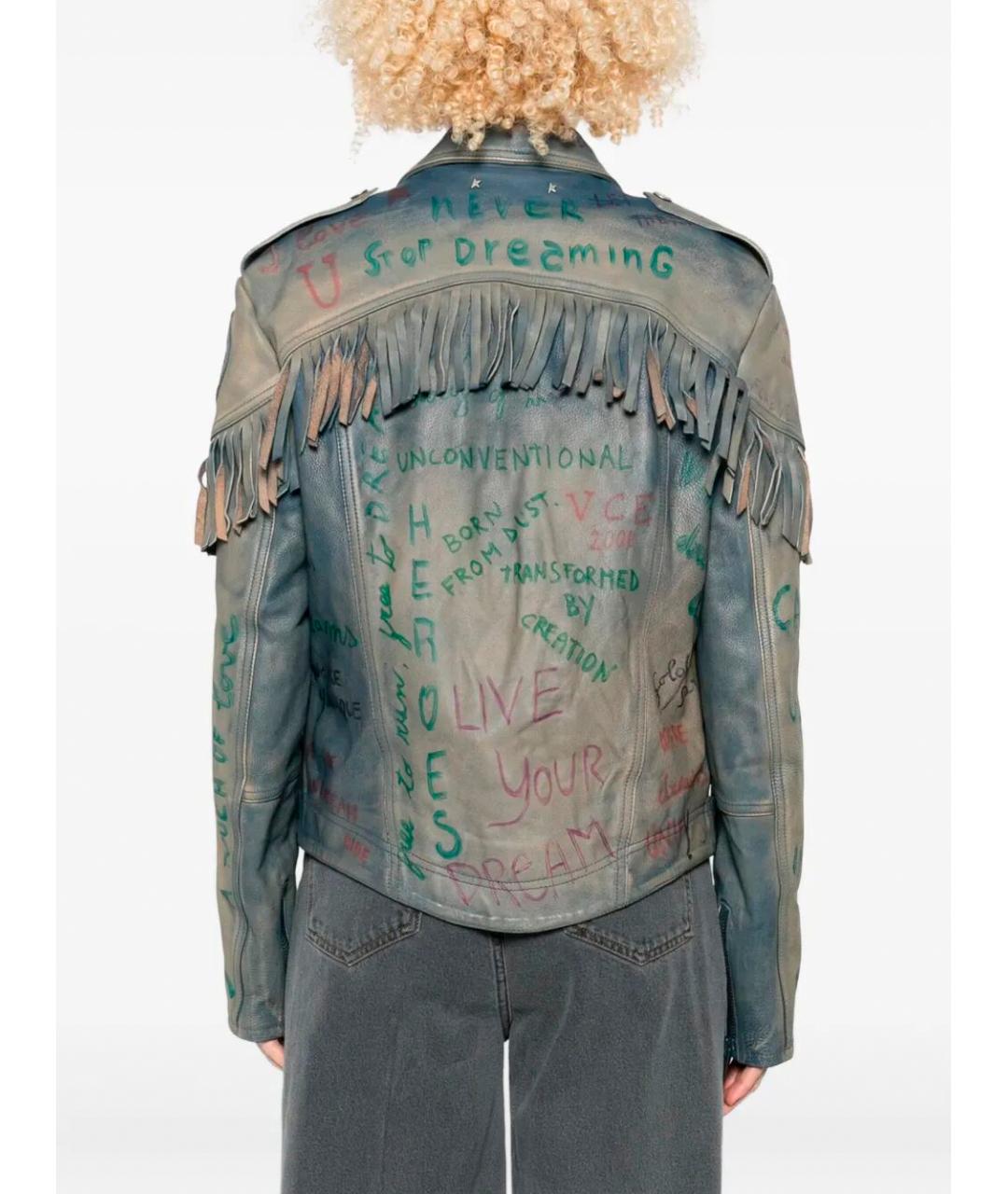 GOLDEN GOOSE DELUXE BRAND Мульти кожаная куртка, фото 5