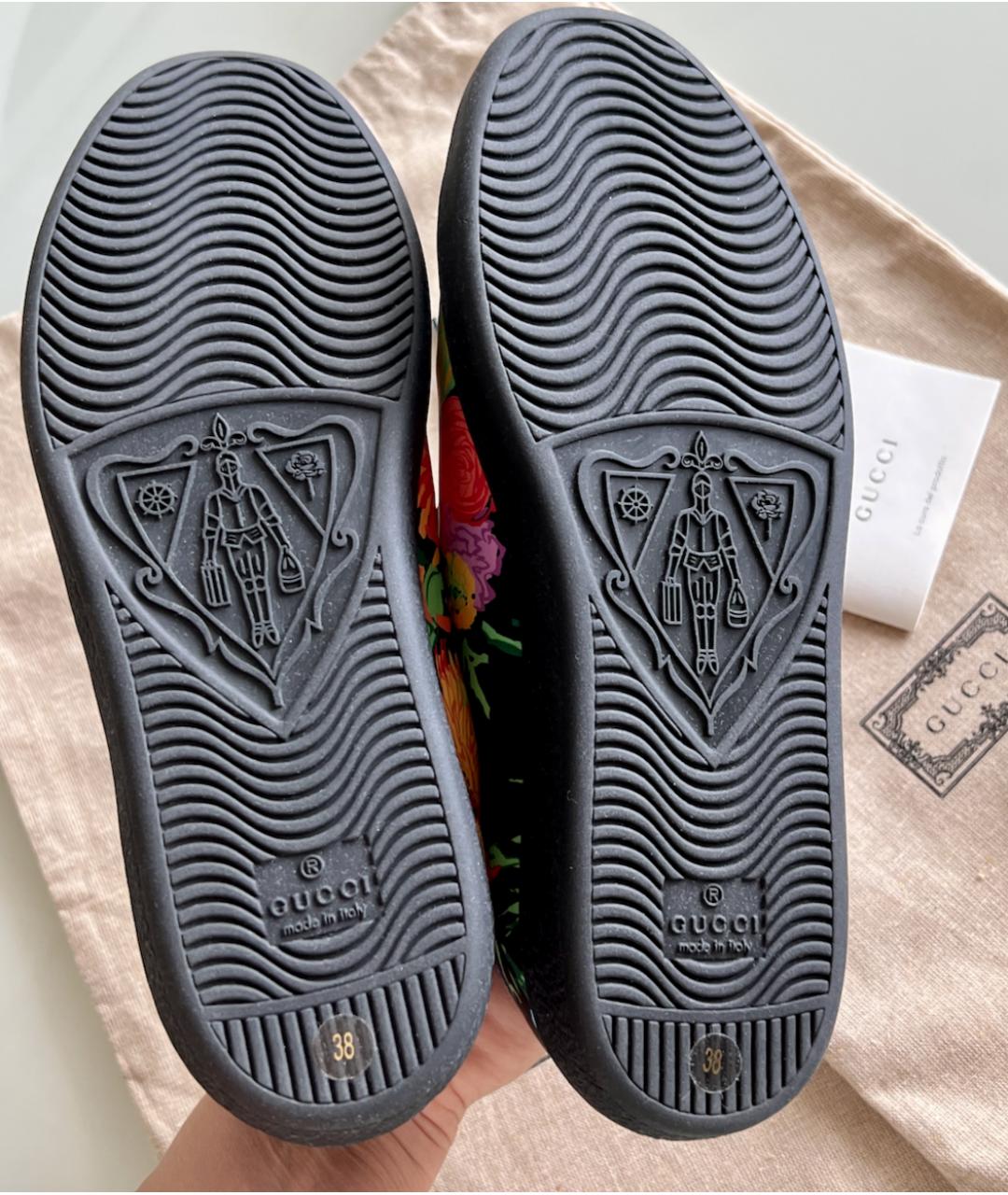 GUCCI Мульти кожаные кеды, фото 5