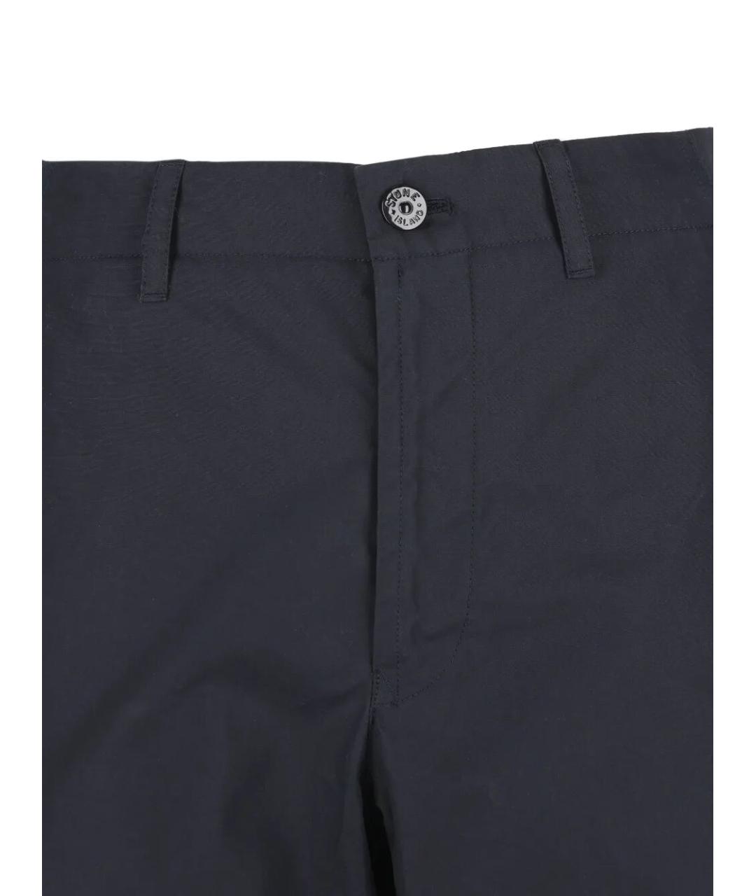 STONE ISLAND Синие хлопковые повседневные брюки, фото 2