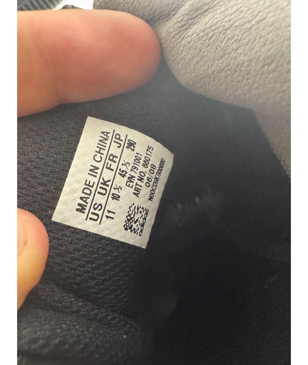 ADIDAS Черные кожаные низкие кроссовки / кеды, фото 7