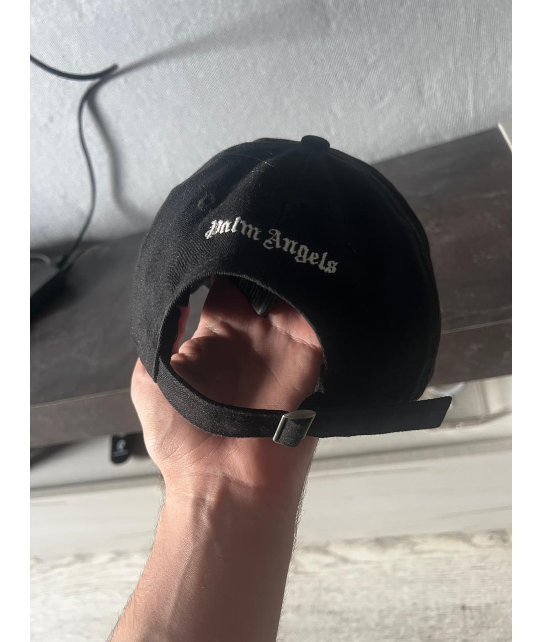 PALM ANGELS Черная хлопковая кепка/бейсболка, фото 2