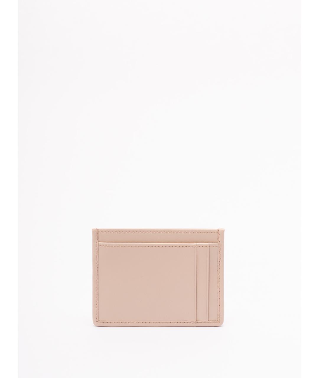 MIU MIU Розовый кожаный кардхолдер, фото 2