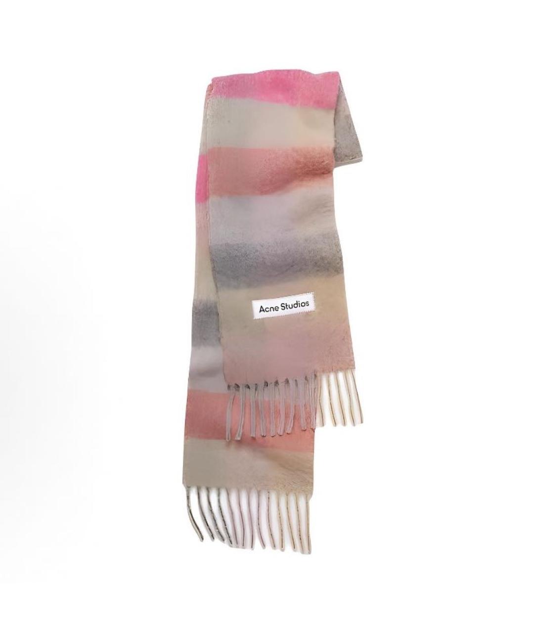 ACNE STUDIOS Мульти шерстяной шарф, фото 4