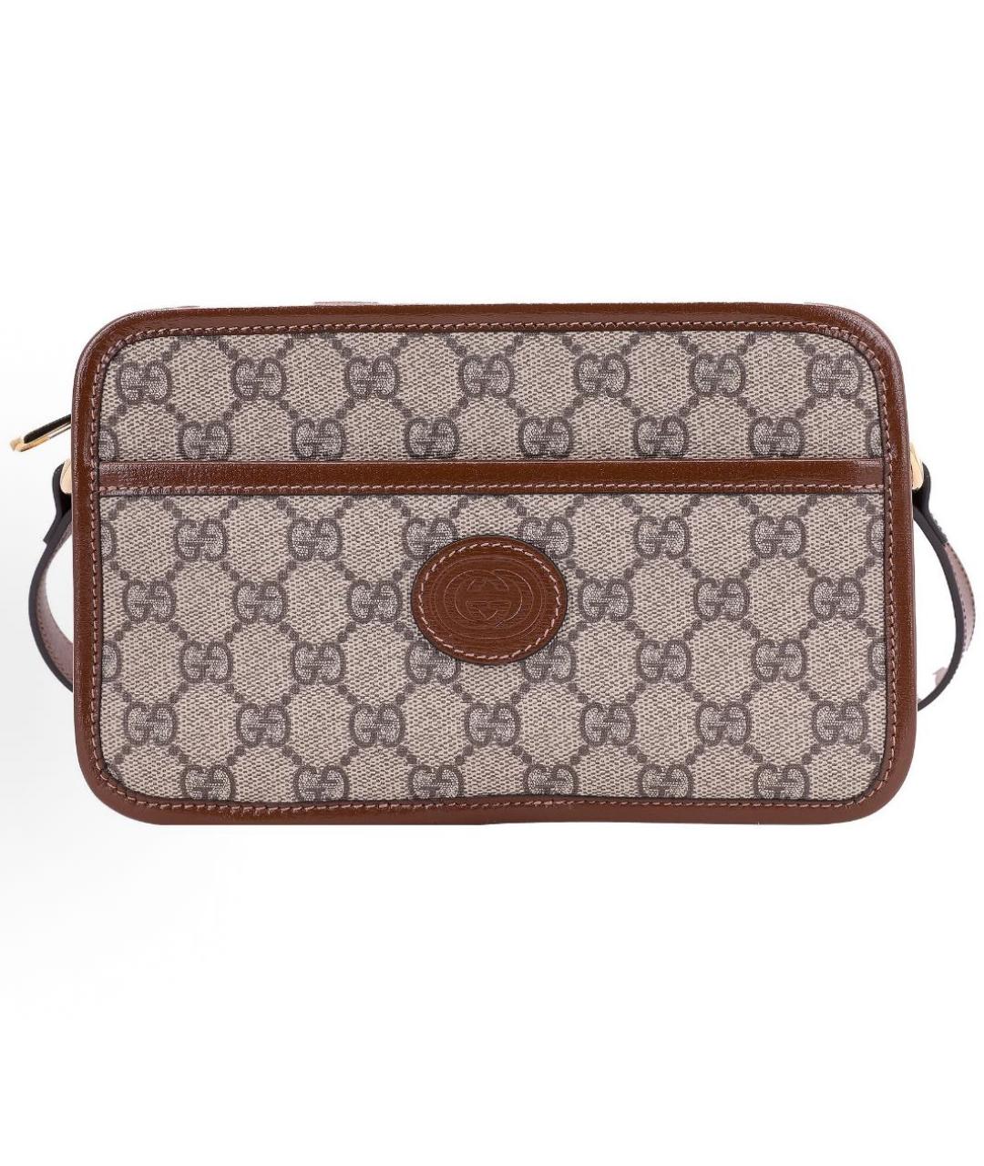 GUCCI Бежевая тканевая сумка через плечо, фото 9
