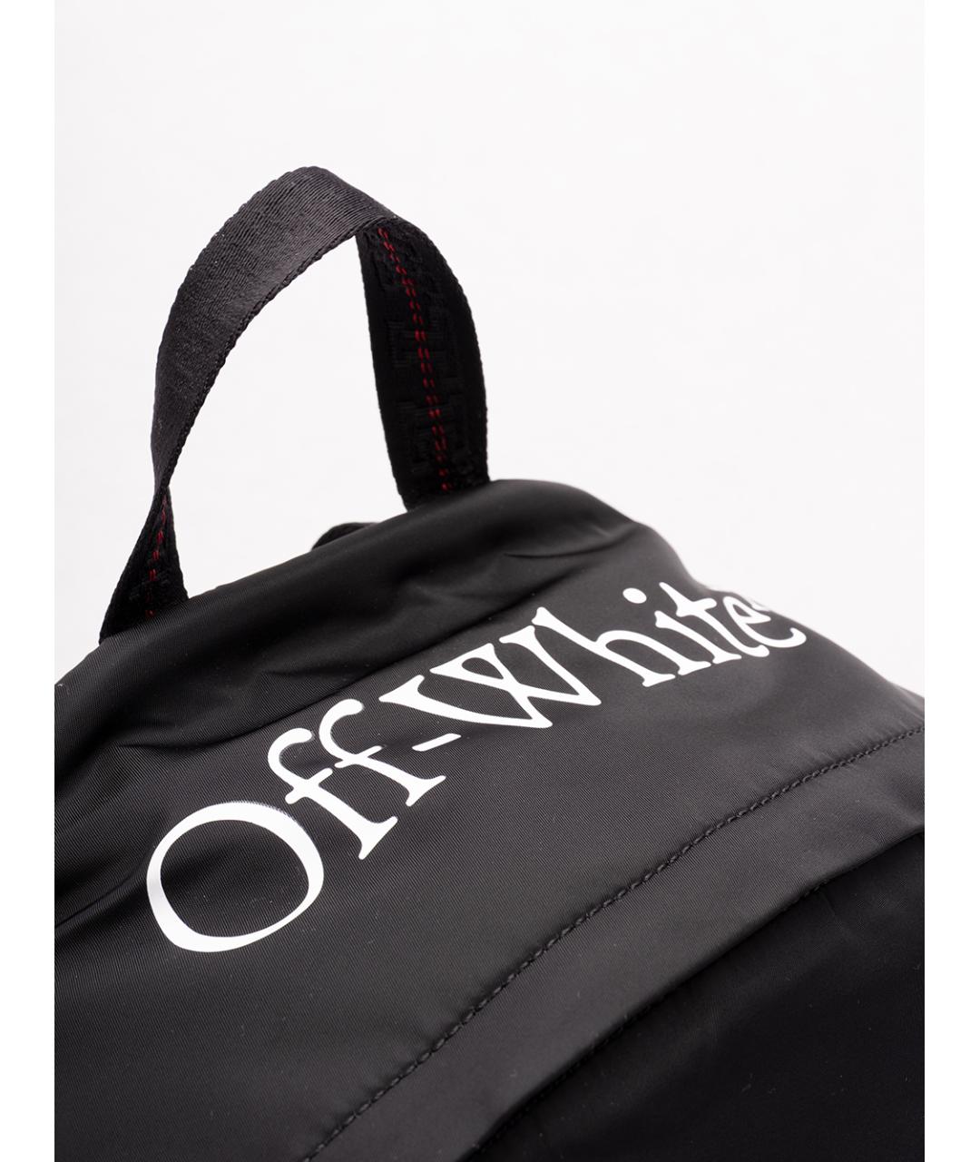 OFF-WHITE Черный тканевый рюкзак, фото 4