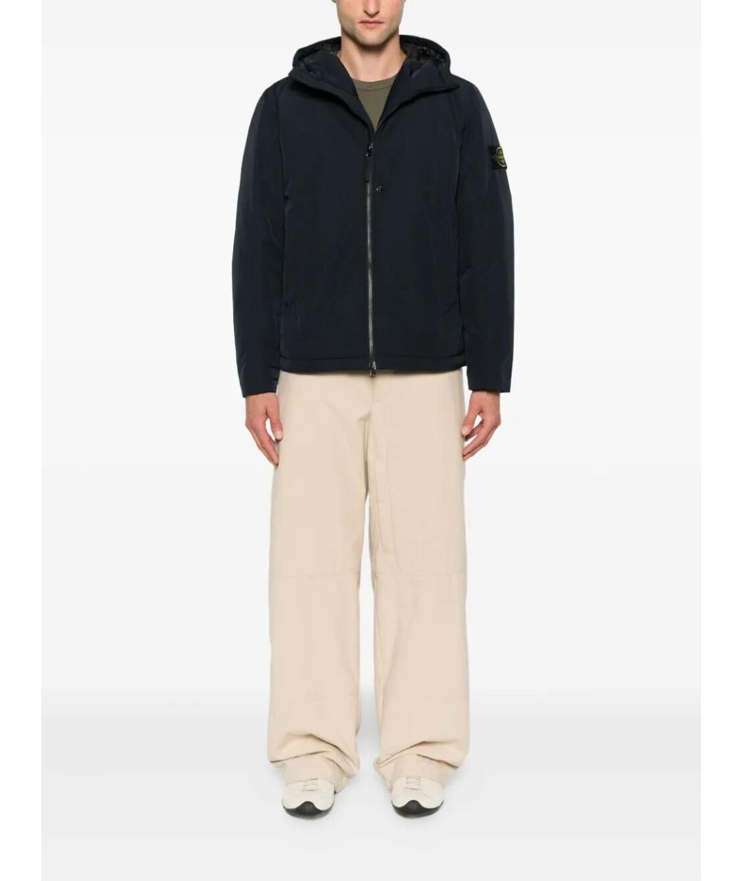 STONE ISLAND Синяя полиэстеровая куртка, фото 2