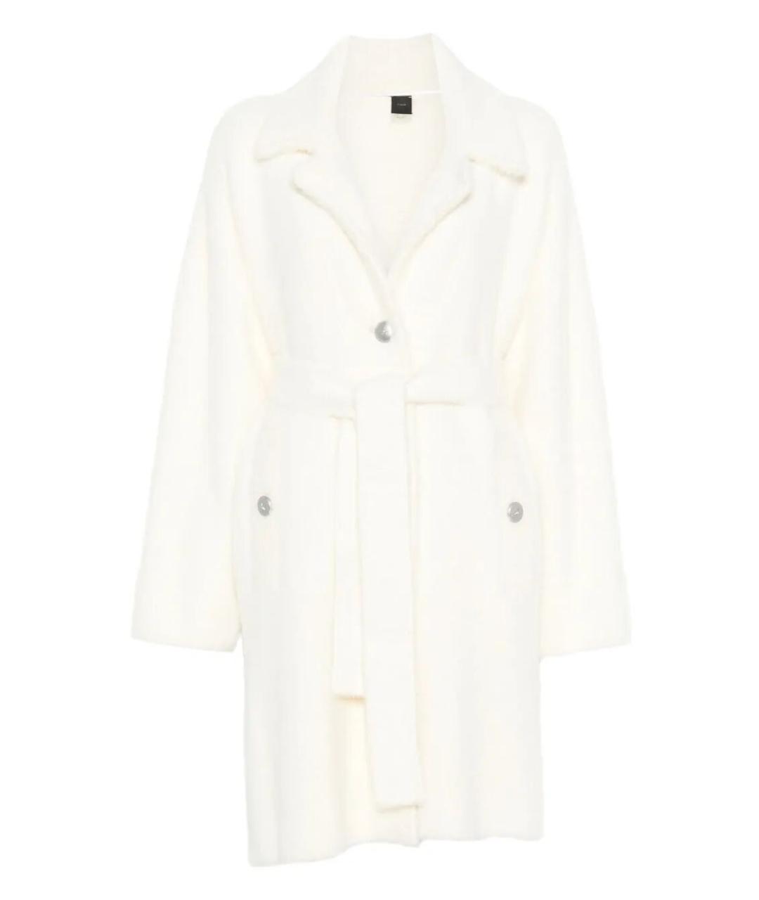 PINKO Белое полиамидовое пальто, фото 1