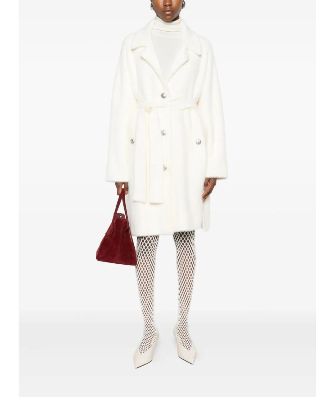 PINKO Белое полиамидовое пальто, фото 2