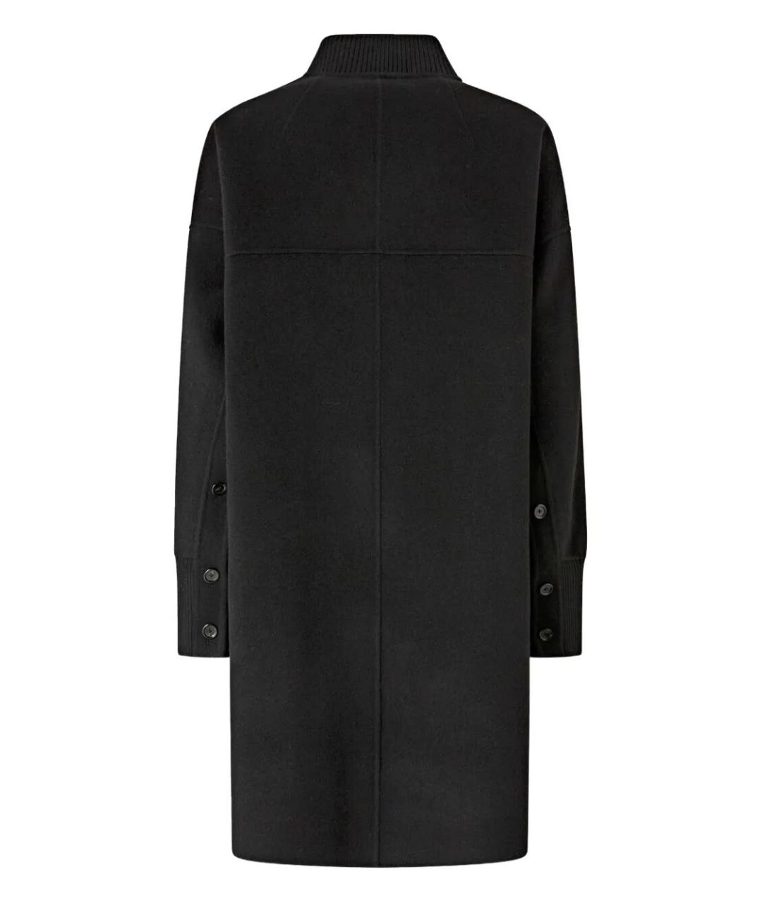 PINKO Черное шерстяное пальто, фото 2