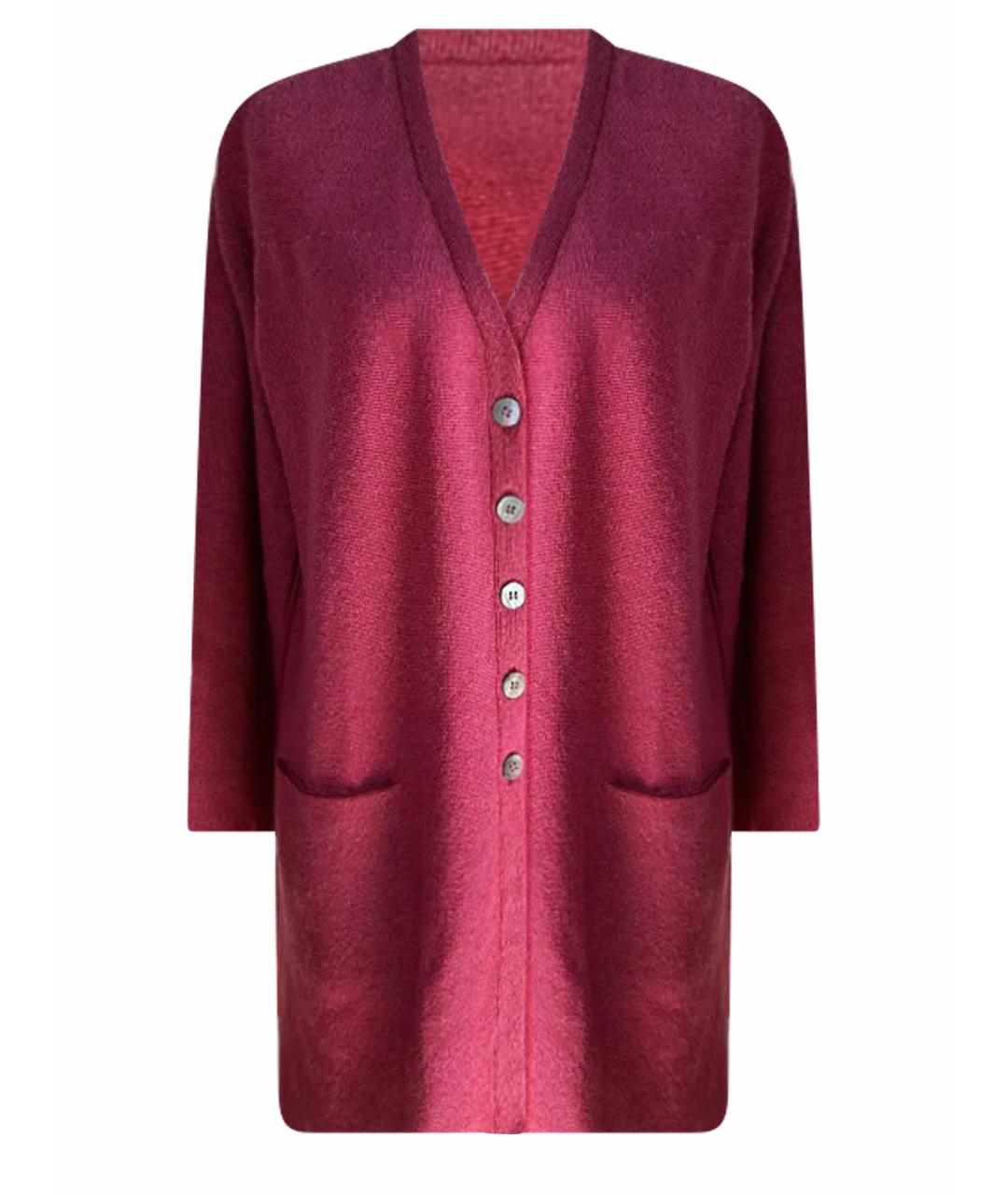 MAX MARA Бордовый кашемировый кардиган, фото 1