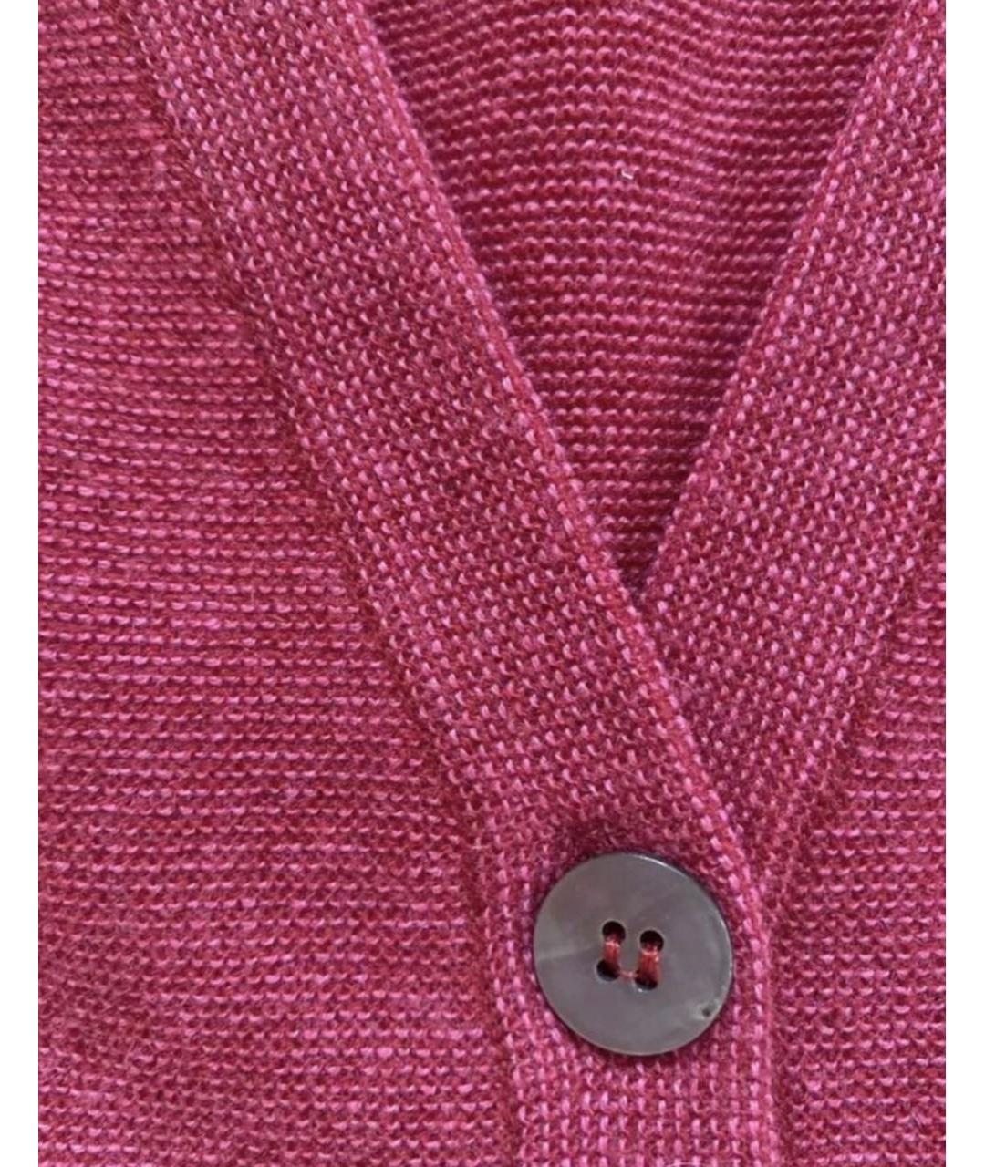 MAX MARA Бордовый кашемировый кардиган, фото 4