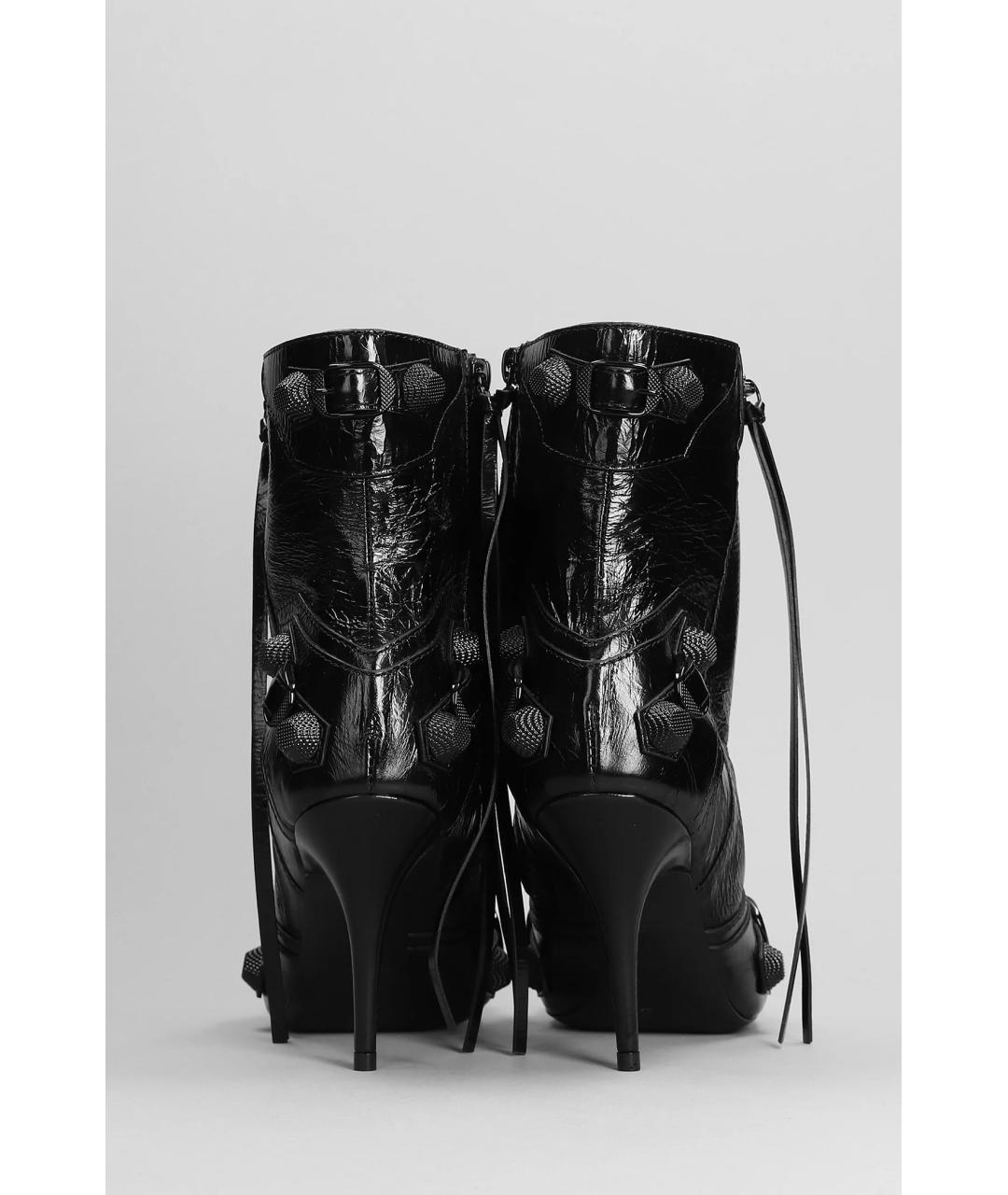 BALENCIAGA Черные кожаные ботильоны, фото 5