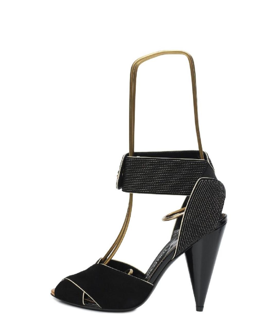 TOM FORD Черные замшевые босоножки, фото 5