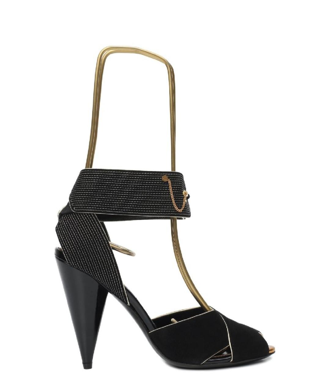 TOM FORD Черные замшевые босоножки, фото 6