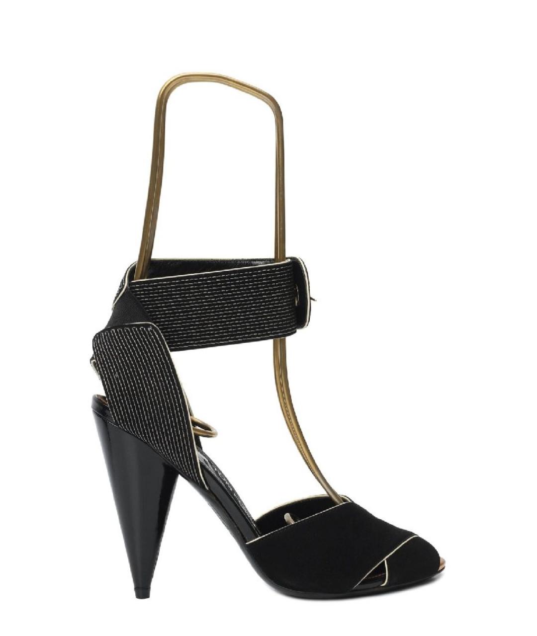 TOM FORD Черные замшевые босоножки, фото 10