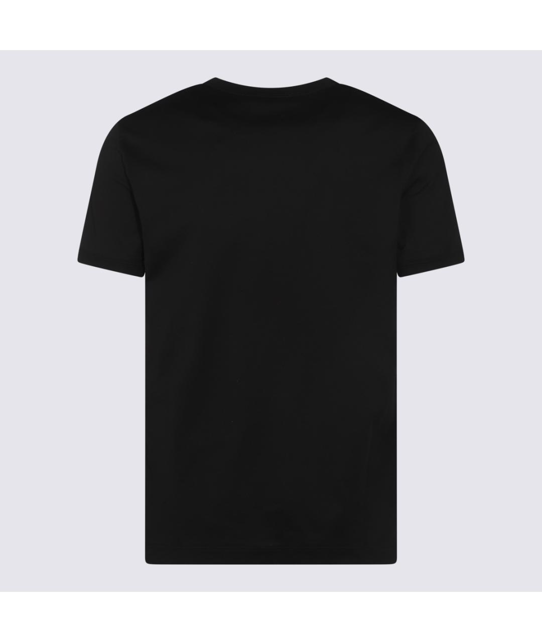 DOLCE&GABBANA Черная хлопковая футболка, фото 2