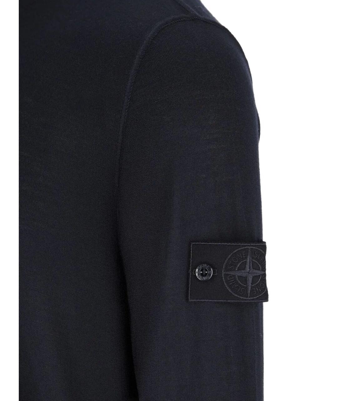 STONE ISLAND Синий шерстяной джемпер / свитер, фото 4