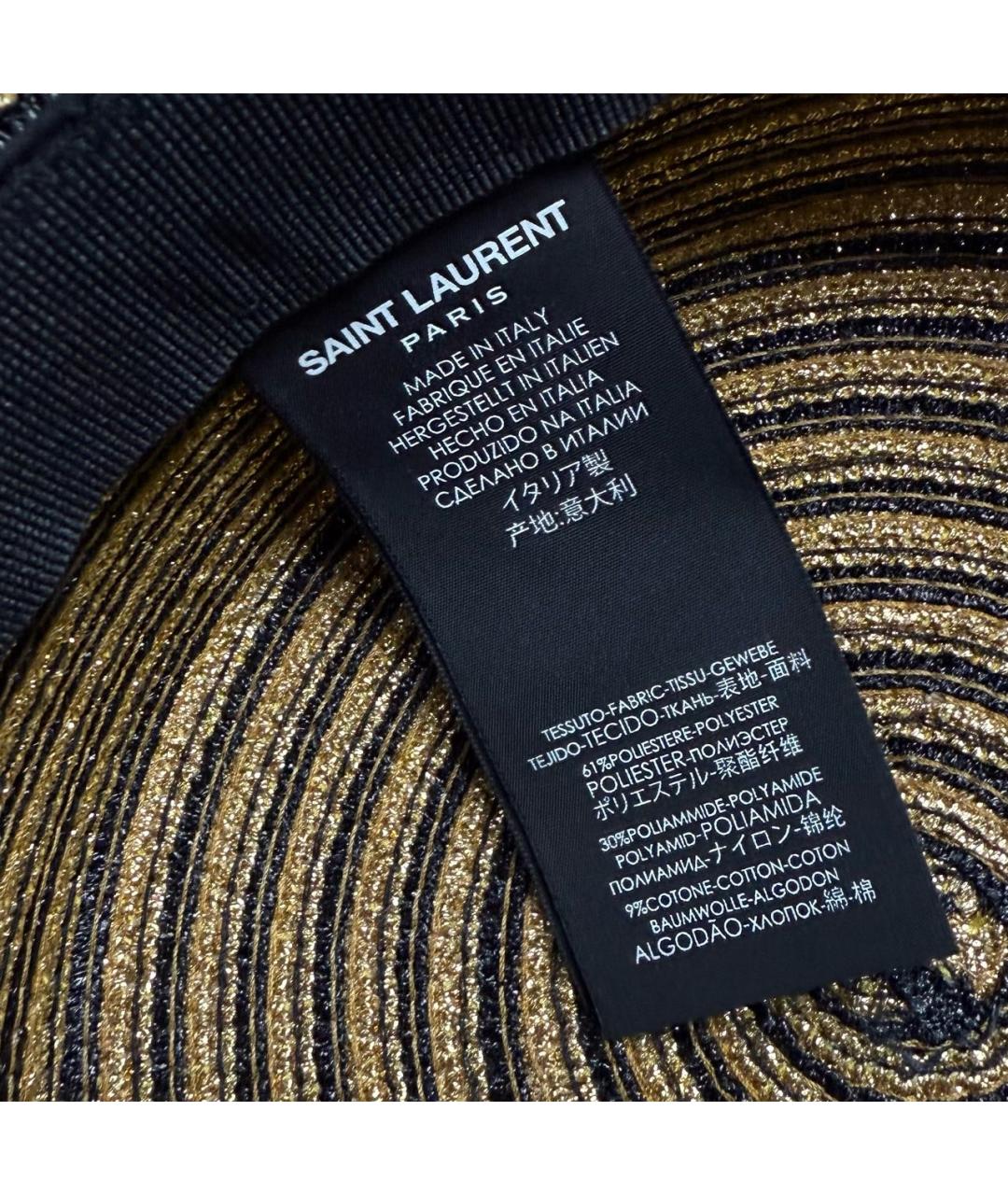 SAINT LAURENT Бежевая соломенная шляпа, фото 5