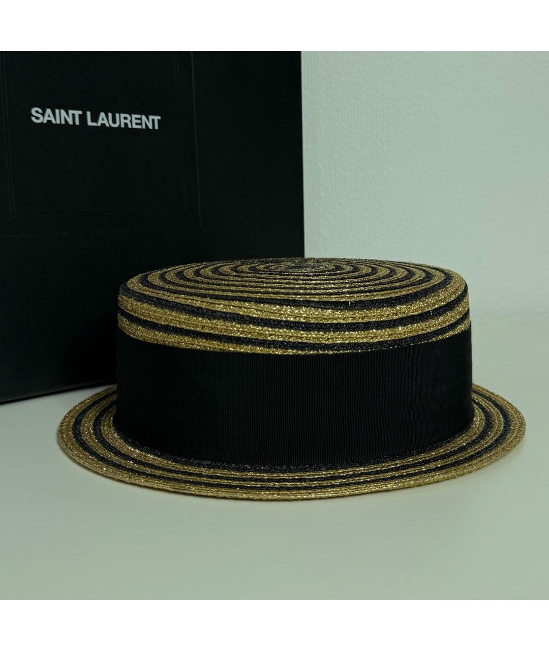 SAINT LAURENT Бежевая соломенная шляпа, фото 2
