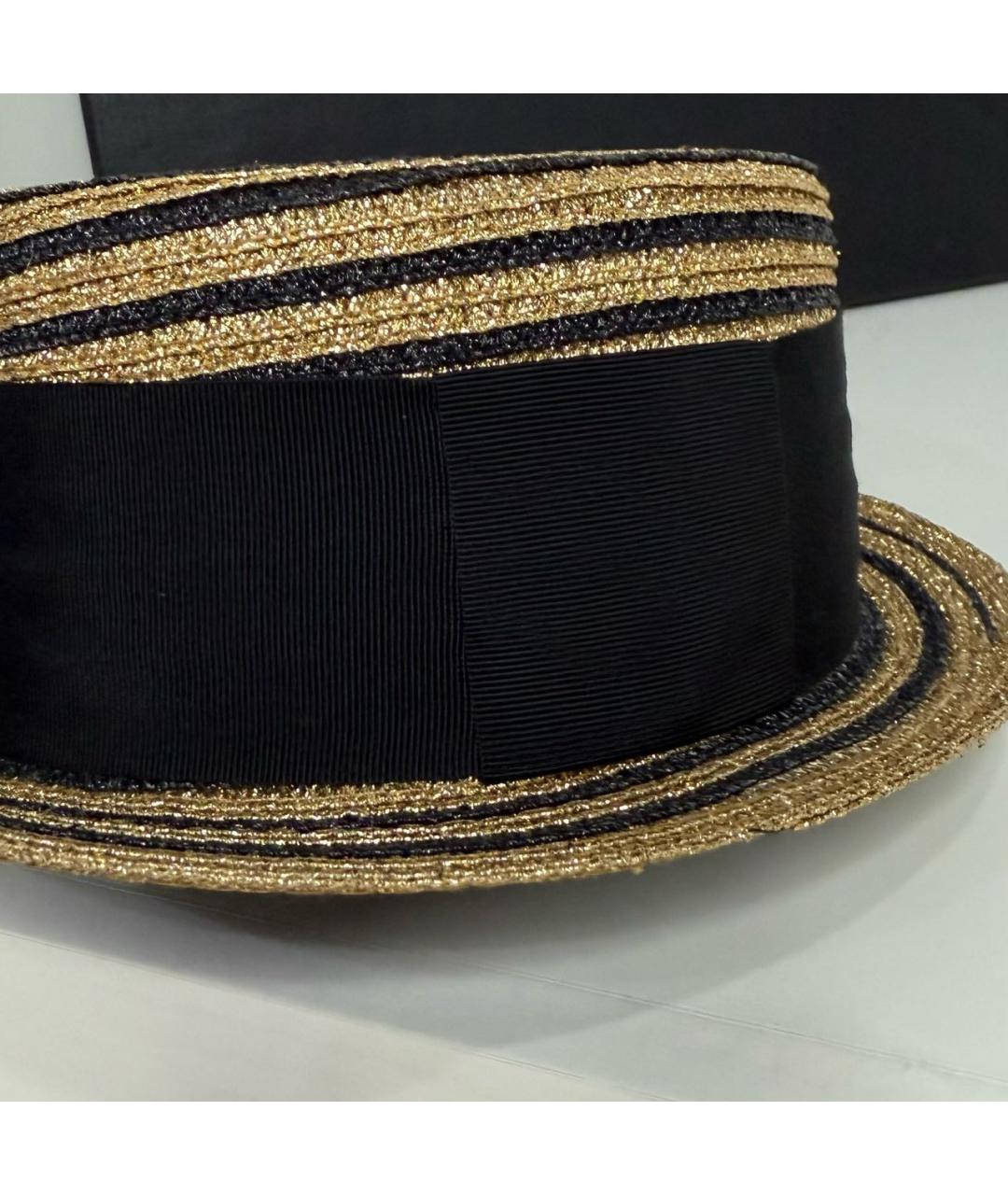 SAINT LAURENT Бежевая соломенная шляпа, фото 7