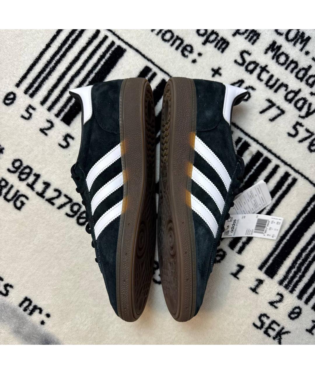 ADIDAS Черные замшевые низкие кроссовки / кеды, фото 3