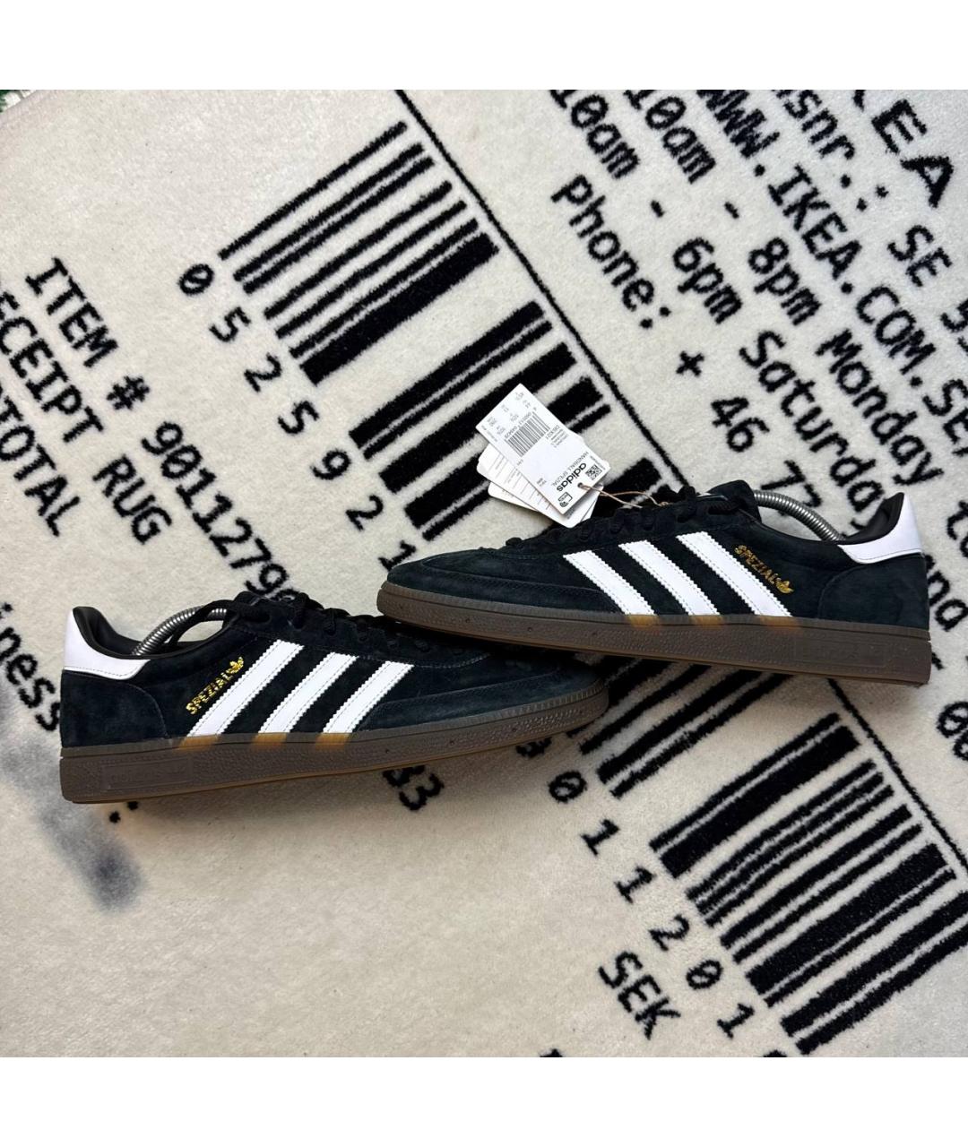ADIDAS Черные замшевые низкие кроссовки / кеды, фото 6