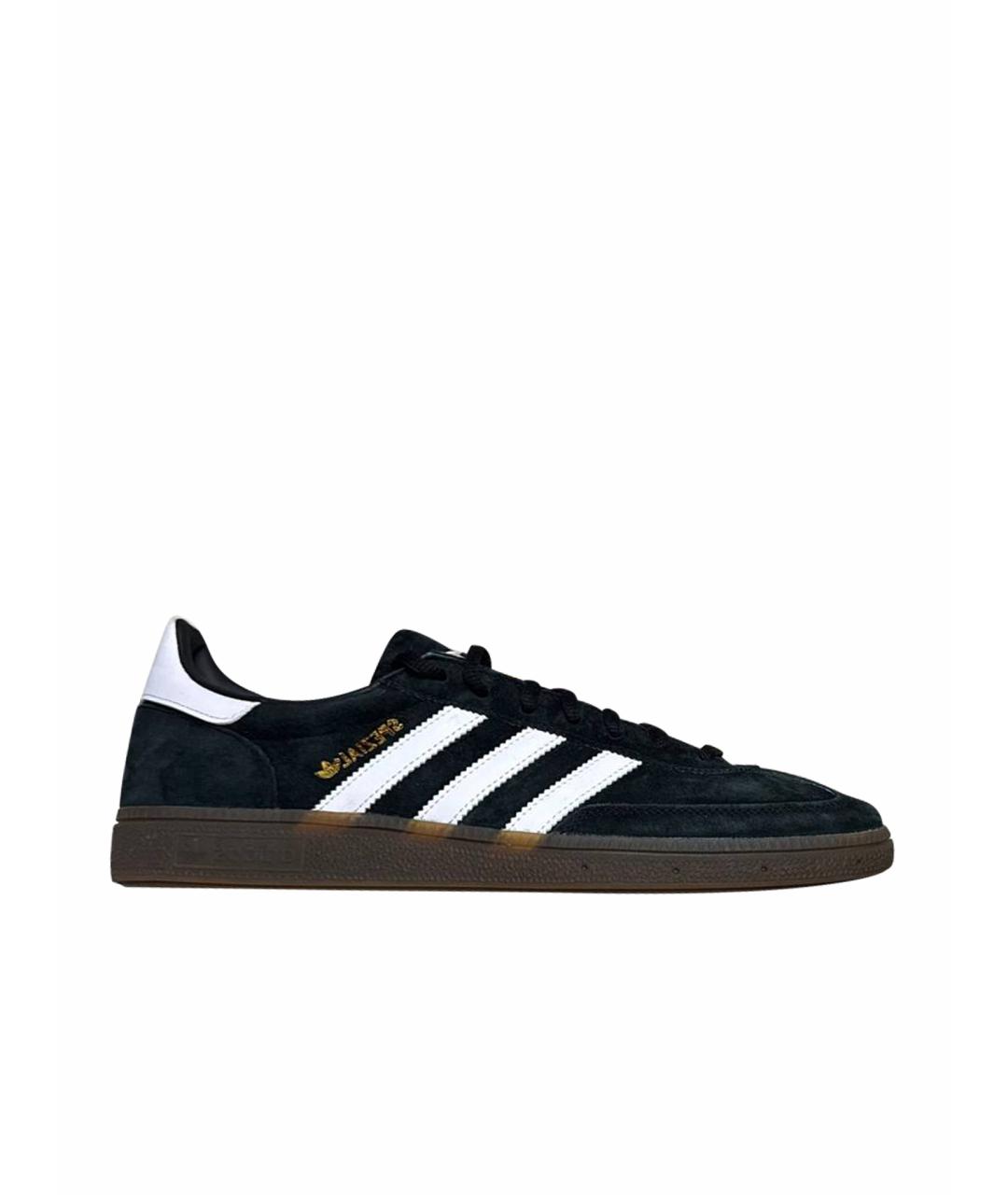 ADIDAS Черные замшевые низкие кроссовки / кеды, фото 1