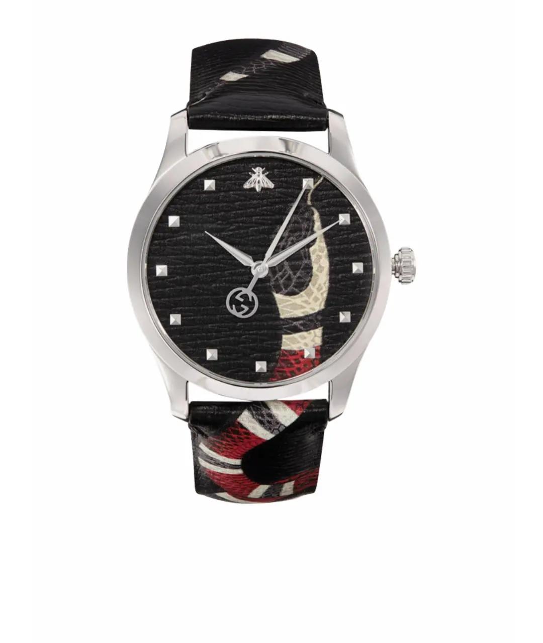 GUCCI Черные часы, фото 1