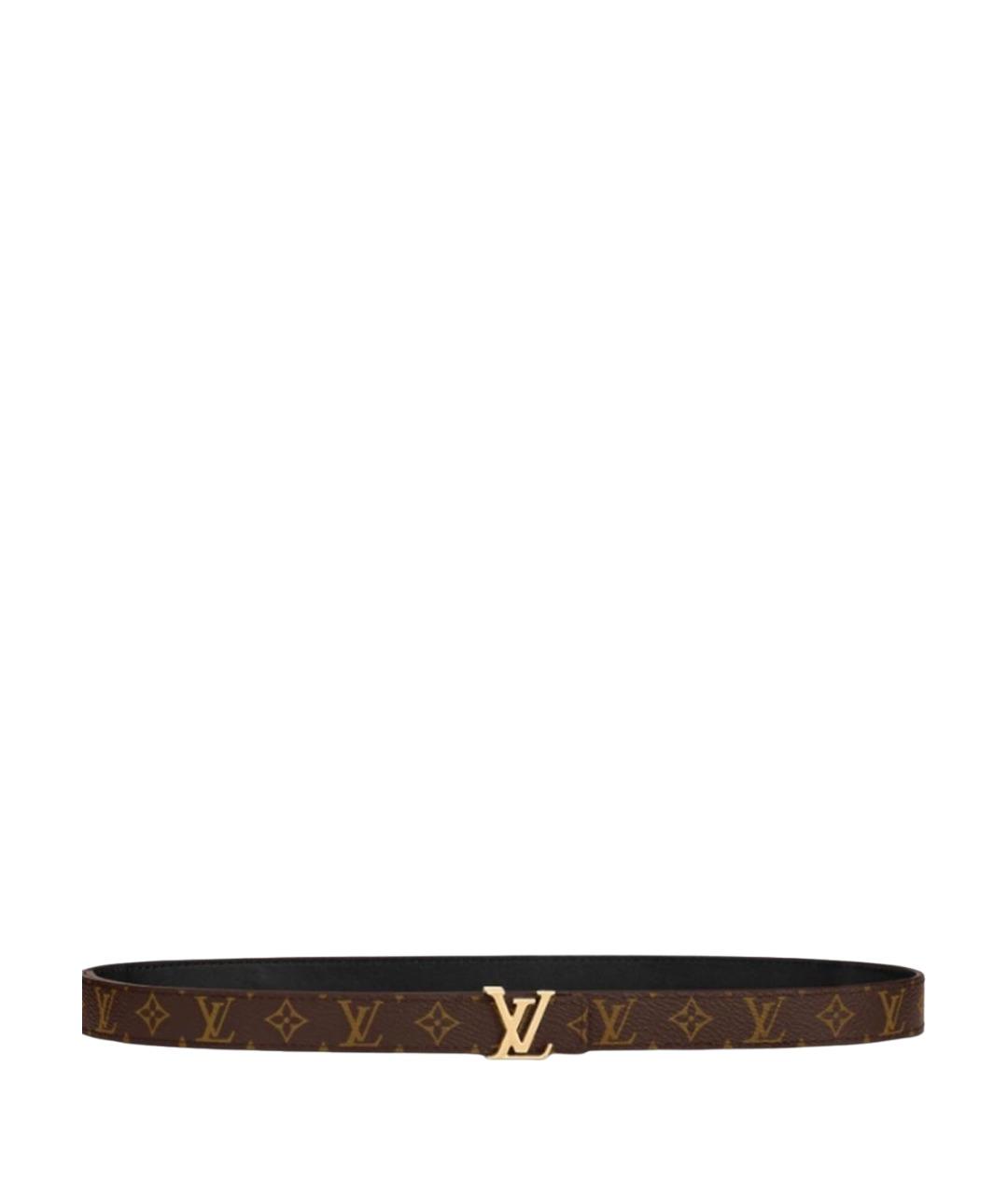 LOUIS VUITTON Коричневый кожаный ремень, фото 1