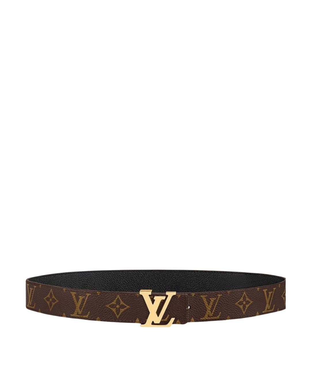 LOUIS VUITTON Коричневый кожаный ремень, фото 1