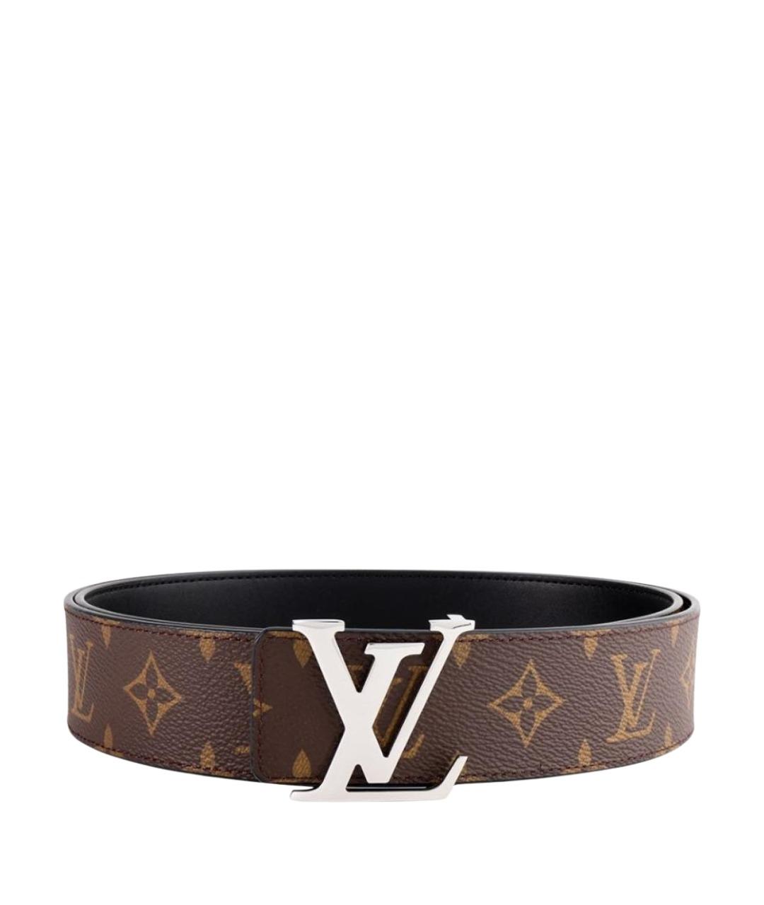 LOUIS VUITTON Коричневый кожаный ремень, фото 1