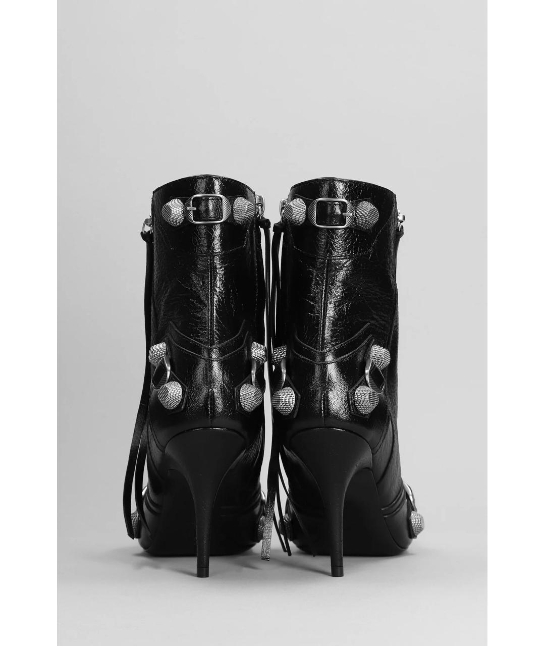 BALENCIAGA Черные кожаные ботильоны, фото 5