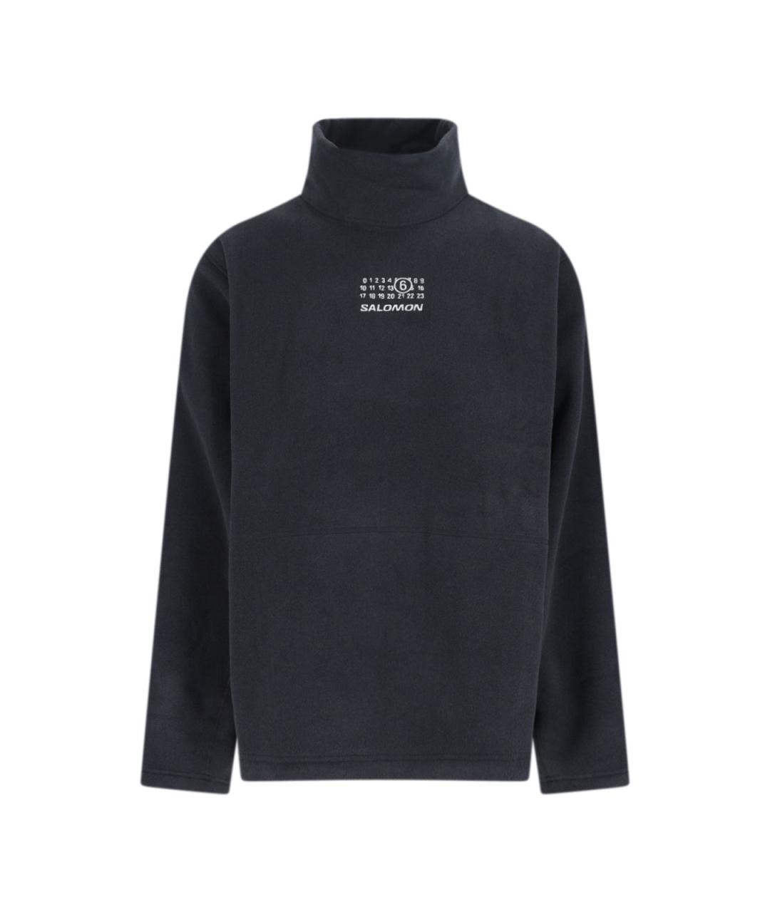 MM6 MAISON MARGIELA Черный полиэстеровый джемпер / свитер, фото 1