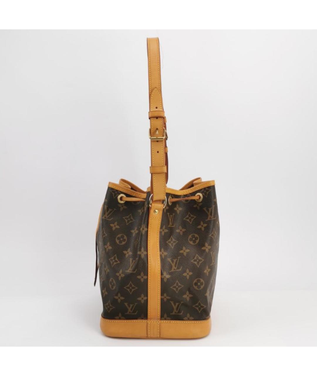 LOUIS VUITTON Коричневая кожаная сумка тоут, фото 2