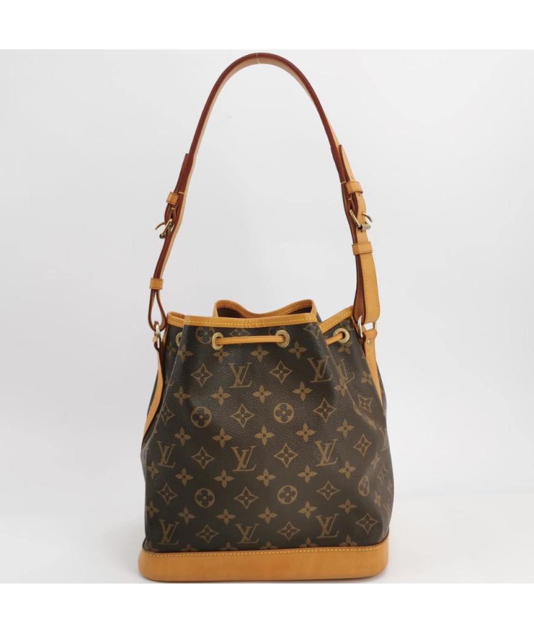 LOUIS VUITTON Коричневая кожаная сумка тоут, фото 4