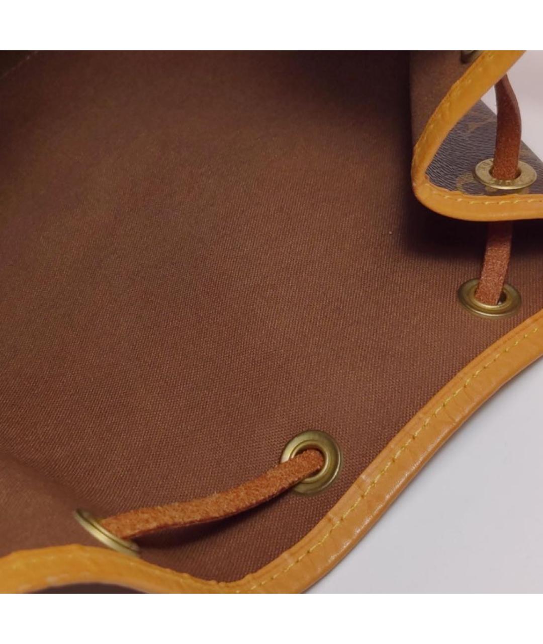 LOUIS VUITTON Коричневая кожаная сумка тоут, фото 8