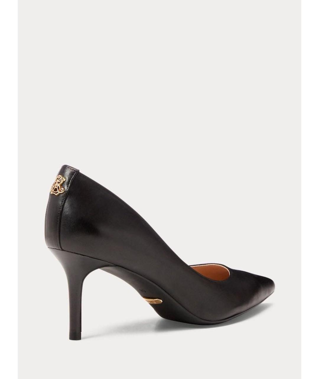 RALPH LAUREN COLLECTION Черные кожаные туфли, фото 4