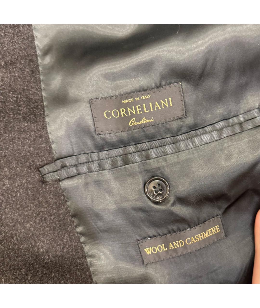 CORNELIANI Антрацитовое шерстяное пальто, фото 3