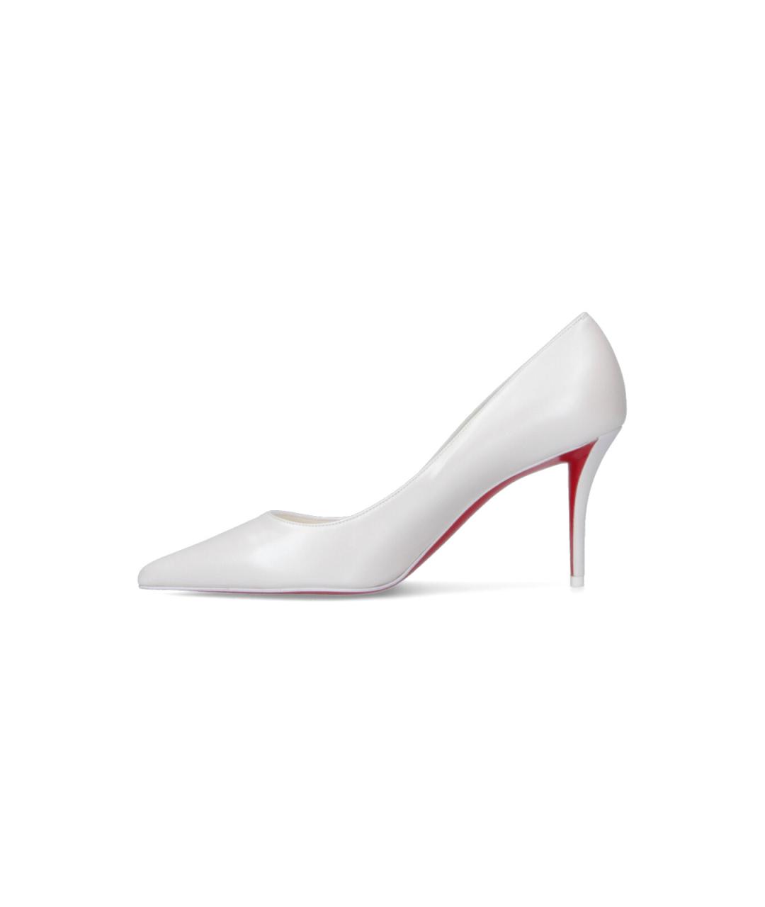 CHRISTIAN LOUBOUTIN Белые кожаные туфли, фото 3
