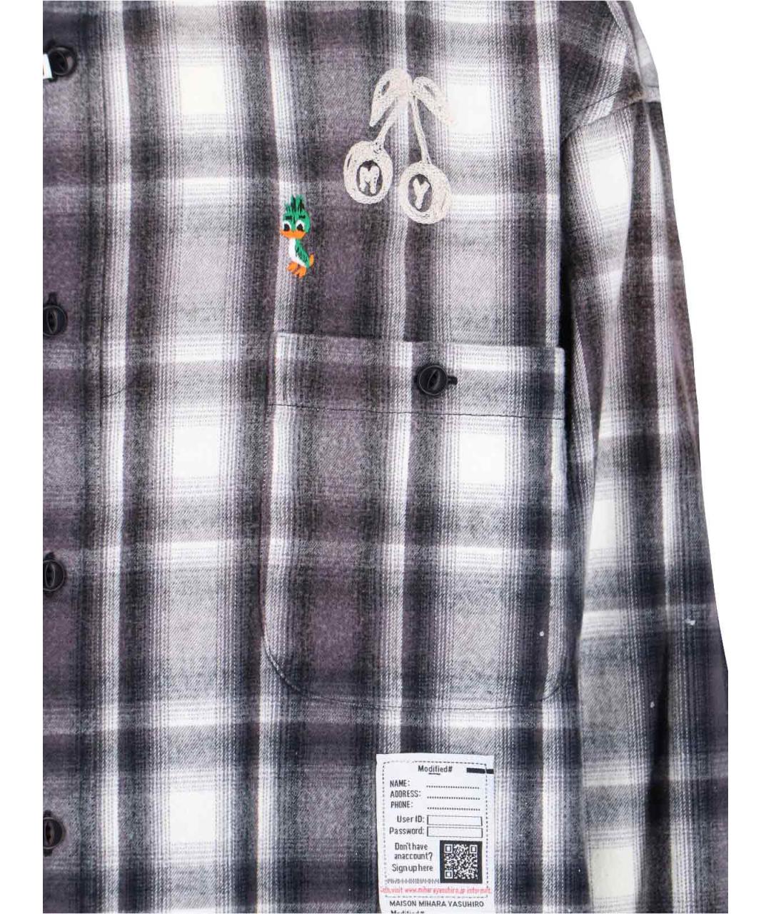 MAISON MIHARA YASUHIRO Мульти хлопковая кэжуал рубашка, фото 4