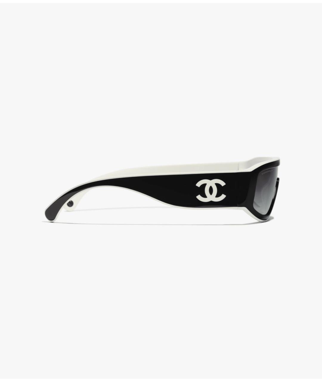 CHANEL Черные пластиковые солнцезащитные очки, фото 2