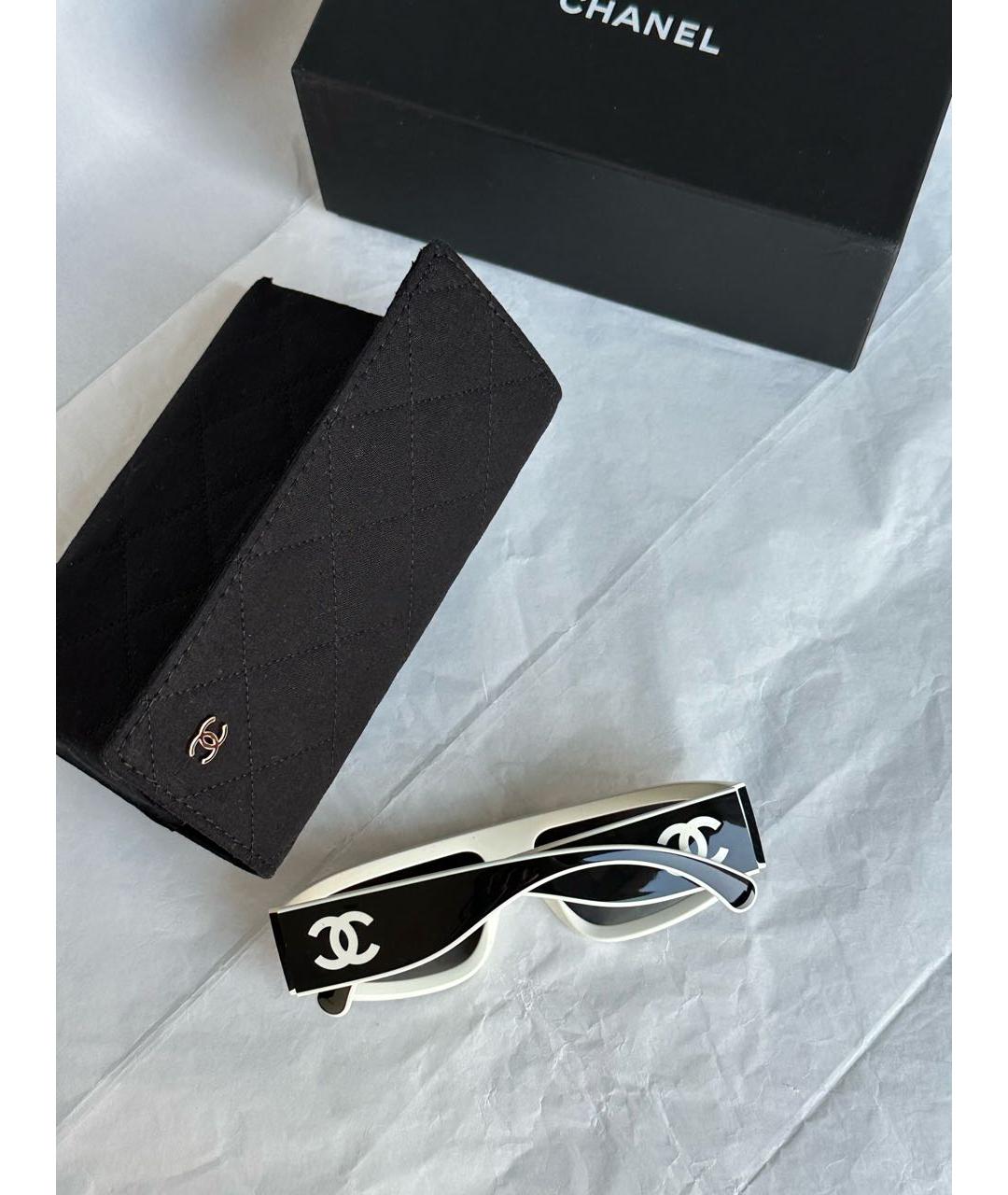 CHANEL Черные пластиковые солнцезащитные очки, фото 3